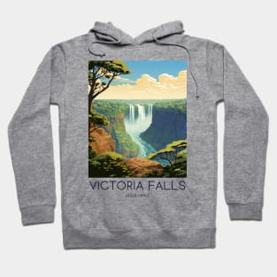 A Pop Art Travel Print of Victoria Falls - Zambia / Zimbabwe Hoodie